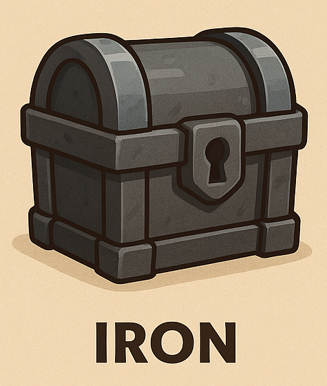 Iron = 1000,00 coins